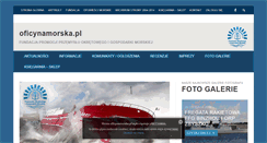 Desktop Screenshot of oficynamorska.pl
